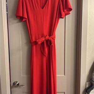 Elegant Red Women’s Romper